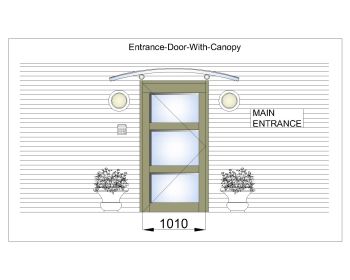 Entrance-Door-With-Canopy .dwg