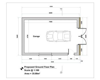 European Style Car Garage Design Layout Plan  . dwg-1
