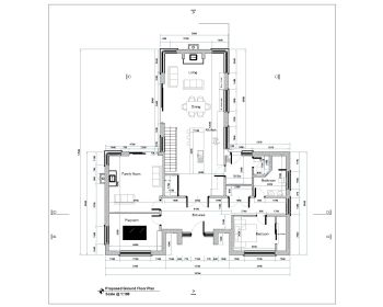 European Style Smart House Design Layout Plan . dwg-1