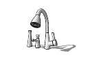 Faucet for washing dish skp