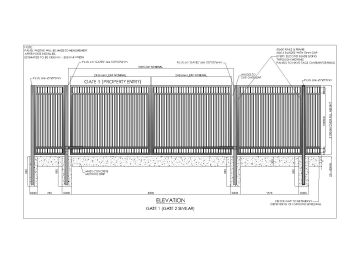 Fence Gate Design Front view .dwg