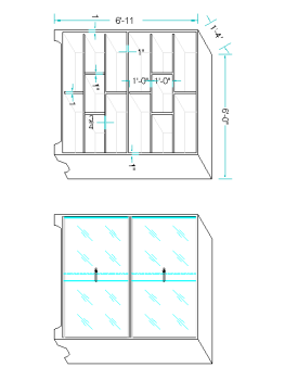 File Cabinet .dwg drawing