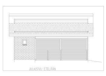 Finland 2 Car Garage Design Elevation .dwg_3