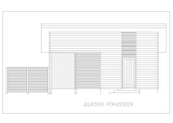 Finland Car Garage Design Type 2 Elevation .dwg_1