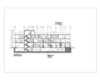 Fire Alarm Drawings for Commercial Building Cross Section .dwg