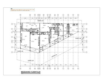 Fire Alarm Drawings for Commercial Building Mezzanine Floor Plan .dwg