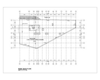 Fire Alarm Drawings for Commercial Building Roof Deck Plan .dwg