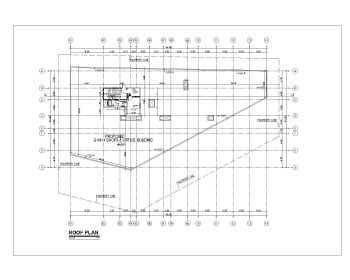 Fire Alarm Drawings for Commercial Building Roof  Plan .dwg