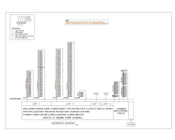Fire Alarm Drawings for Commercial Building Schematic Diagram .dwg