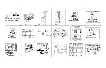 Fire Alarm and Fire Fighting Standard Details Drawing