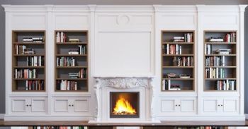 Fireplace+Bookshleve 3d Model