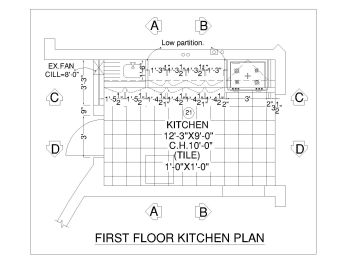 First Floor Kitchen Design Plan .dwg_1