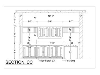 First Floor Kitchen Design Section .dwg_BB