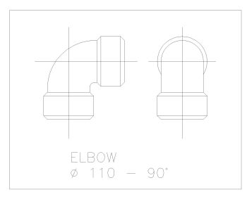 Fitting Elbows Tee Reducers PVC .dwg_20