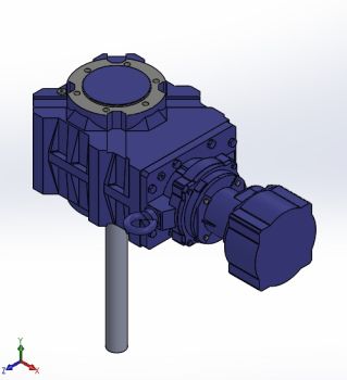 Flange mounted gearbox for Gravimetric Coal Feeder Solidworks model