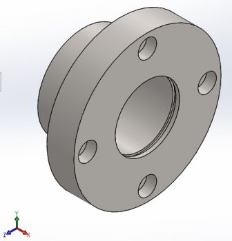 Flange for pinion shaft for CNC Router Machine Solidworks model