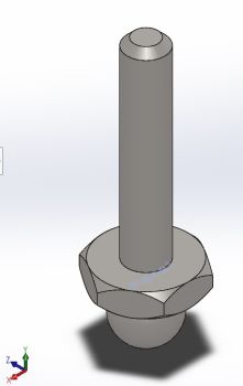 Foot Screw Solidworks model