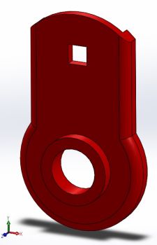 Fork Axle Hold solidworks model