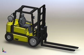 Large Forklift solidworks Model