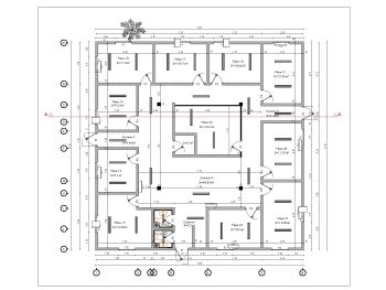 French Architectural Concept Duplex House Type-1 GF Plan .dwg