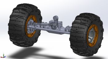 Front Axle Assembly solidworks Model