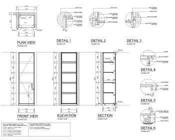 Full Height Steel Cabinets .dwg
