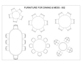 Furniture for Dining & Mess .dwg_2