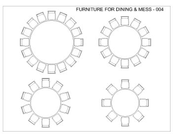 Furniture for Dining & Mess .dwg_4