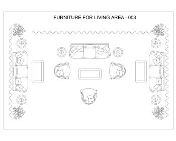 Furniture for Living Area .dwg_3