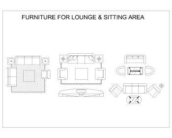 Furniture for Lounge & Sitting Area .dwg_1