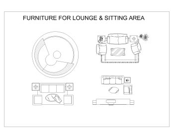 Furniture for Lounge & Sitting Area .dwg_11