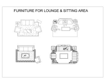 Furniture for Lounge & Sitting Area .dwg_15