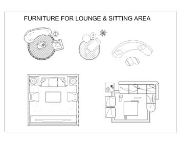 Furniture for Lounge & Sitting Area .dwg_16