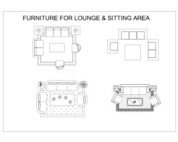 Furniture for Lounge & Sitting Area .dwg_19