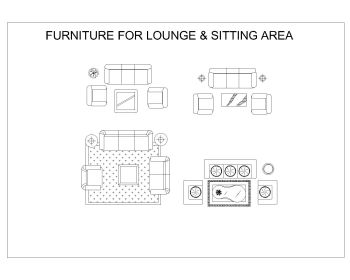 Furniture for Lounge & Sitting Area .dwg_2