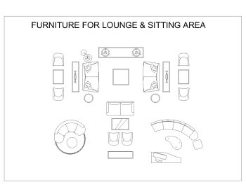 Furniture for Lounge & Sitting Area .dwg_3