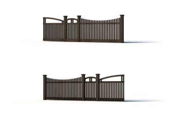 Modern Wood Fence 02