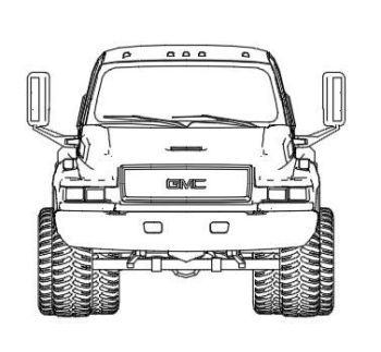 GMC pickup truck elevation.dwg drawing