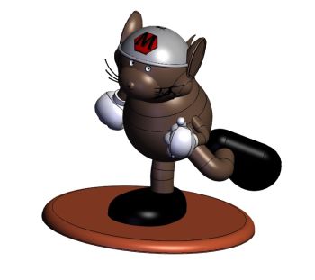 Game Piece-Mouse solidworks model