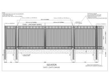 Gate & panels 2D Design .dwg-2