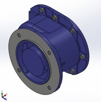 Gearbox motor fitting part for Gravimetric Coal Feeder Solidworks model