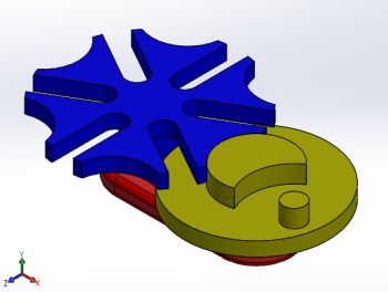 Geneva Wheel Mechanism Solidworks model