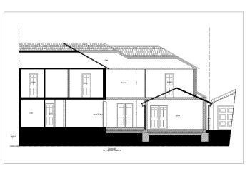 German Style Double Story House Sections .dwg_2
