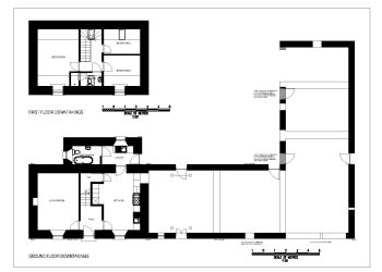 German Style Houses Downtaking Layout Plan  .dwg