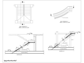 German Style Multistoried Shopping Mall Design Stair Details .dwg