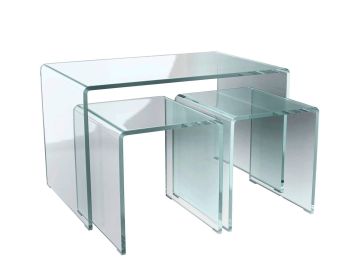 Glass nested tables 3DS Max models