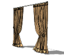 Golden long curtains(249) skp