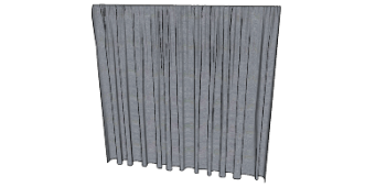Gray curtains(316) skp
