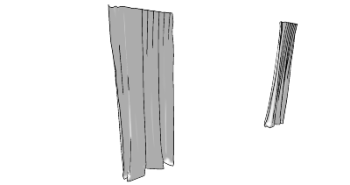 Gray curtains(335) skp