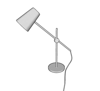 Lámpara de mesa gris skp